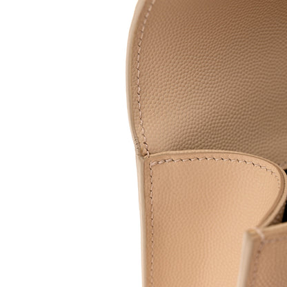Saint Laurent Grain De Poudre Classic Monogram Cassandre Clutch Nude Powder 8 of 10