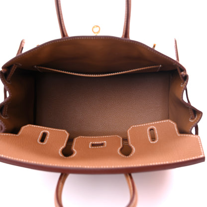 Hermes Togo Birkin 25 Gold 5 of 10