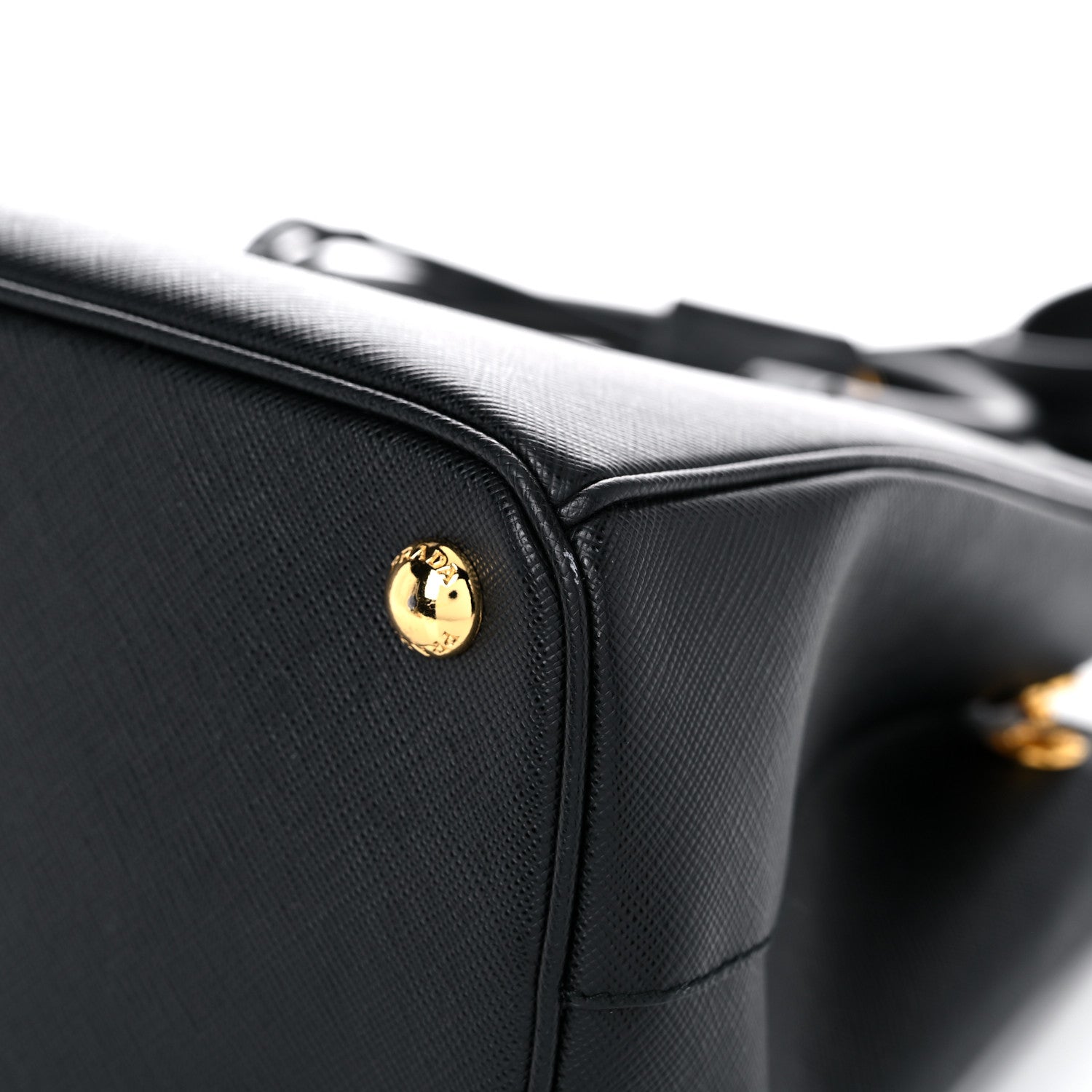 Prada Saffiano Small Galleria Double Zip Tote Black 10 of 10