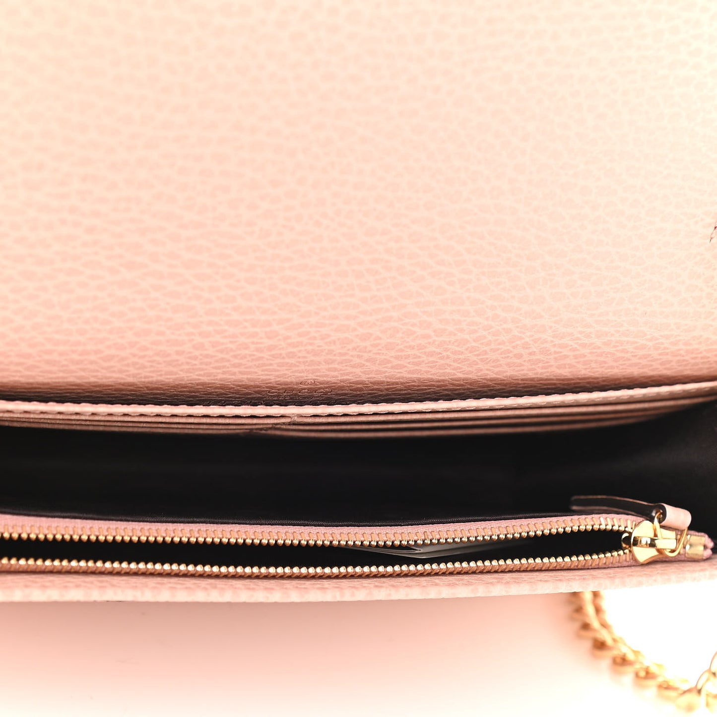 Dollar Calfskin Mini GG Marmont Chain Wallet Perfect Pink