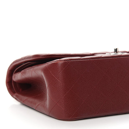 Chanel Caviar Quilted Jumbo Double Flap Dark Red 8 of 9