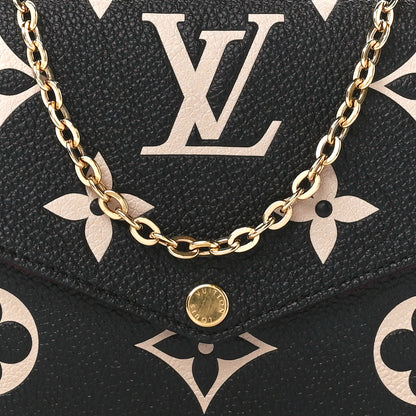 Louis Vuitton Empreinte Monogram Giant Felicie Pochette Black Beige 12 of 15