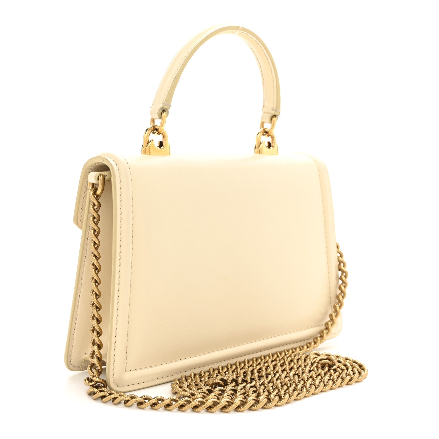 Dolce & Gabbana Smooth Calfskin Small Devotion Envelope Top Handle