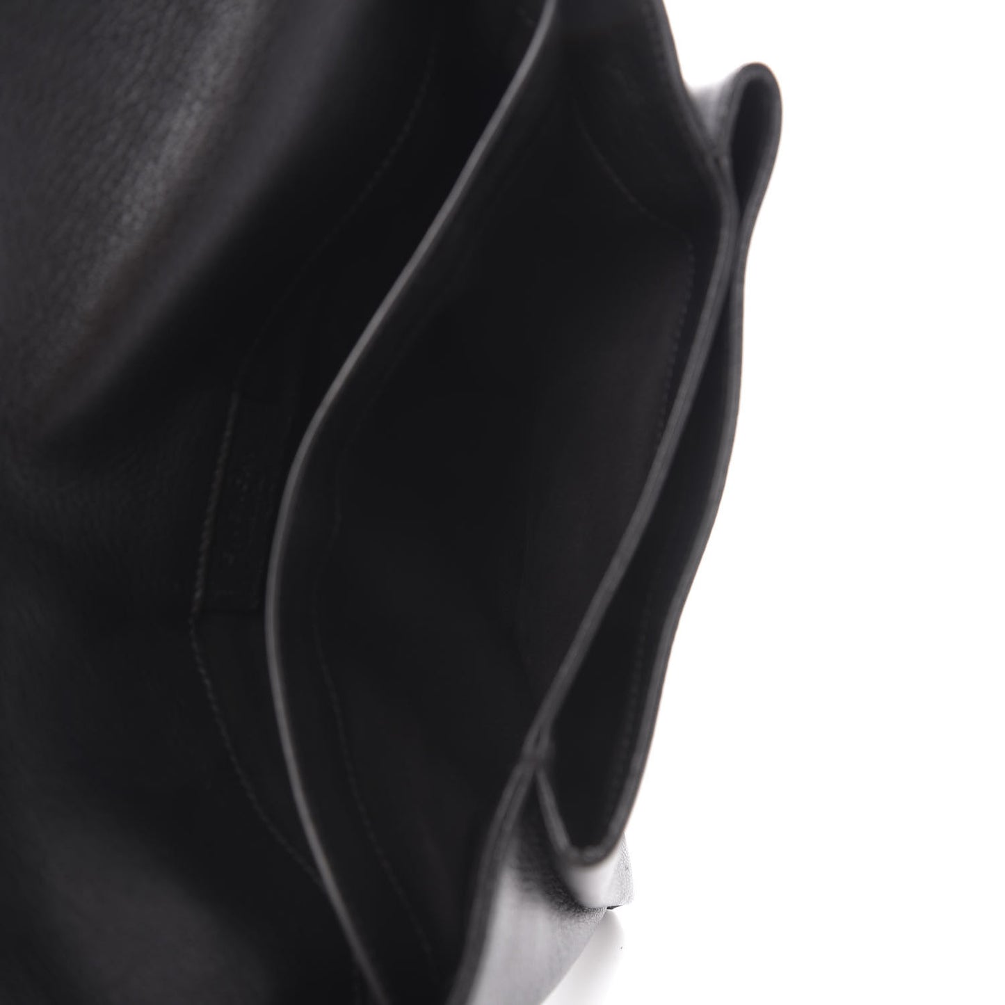 Sugar Goatskin Medium Antigona Envelope Clutch Black