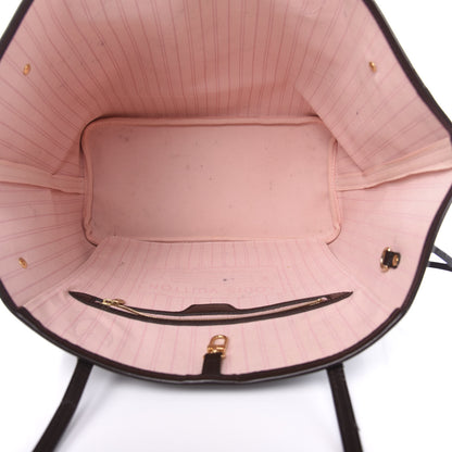 Louis Vuitton Damier Ebene Neo Neverfull MM Rose Ballerine 4 of 13