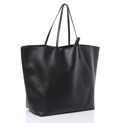 Alexander McQueen Grained Calfskin Skull Open Shopper Tote Black 4 of 9