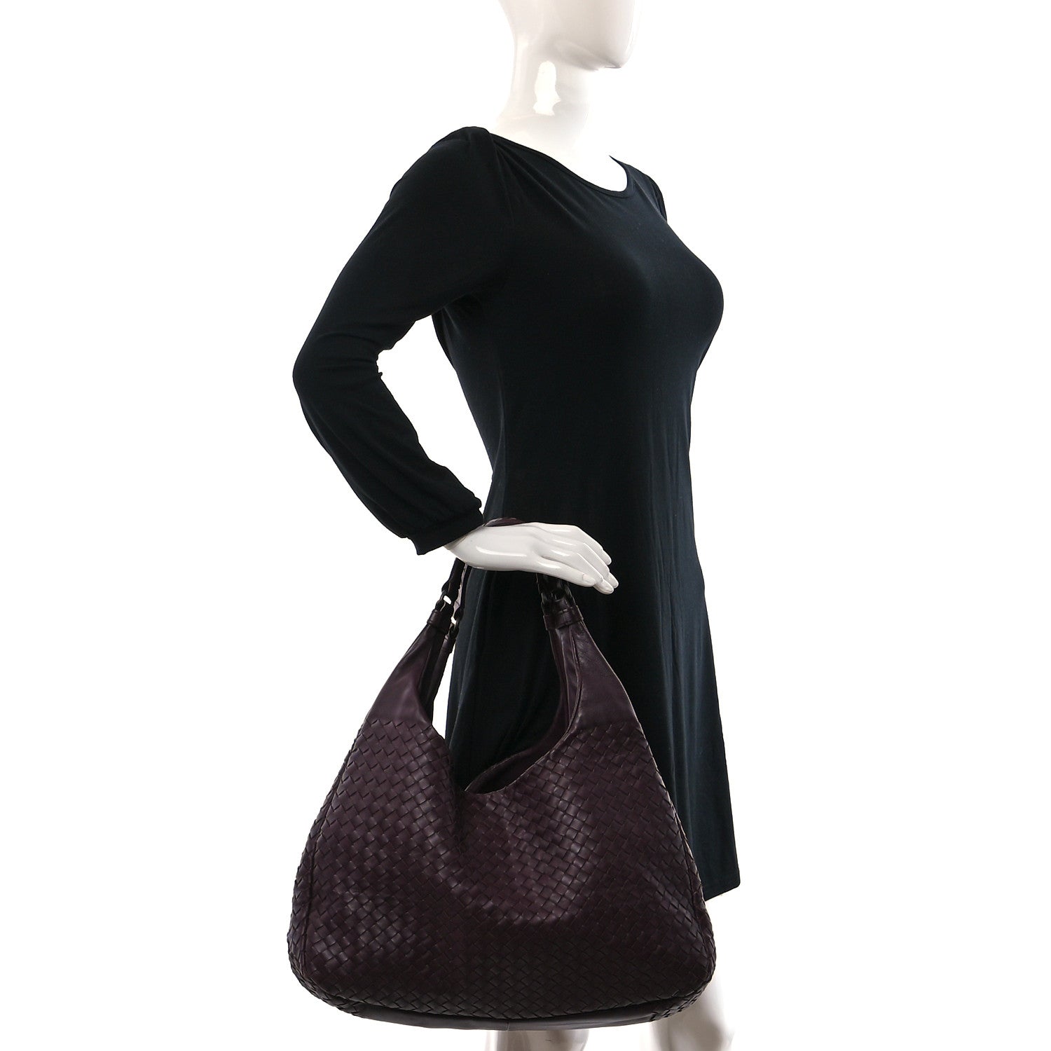 Bottega Veneta Nappa Intrecciato Large Campana Hobo Grape 2 of 10
