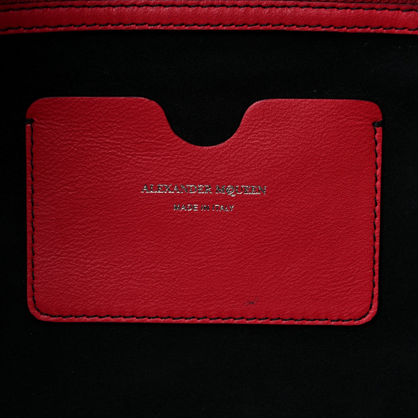 Calfskin Butterfly Bag Red Black