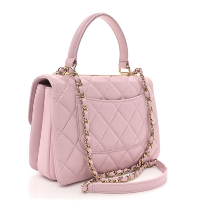 Chanel Lambskin Quilted Small Trendy CC Flap Dual Handle Bag Light Pink 3 of 14