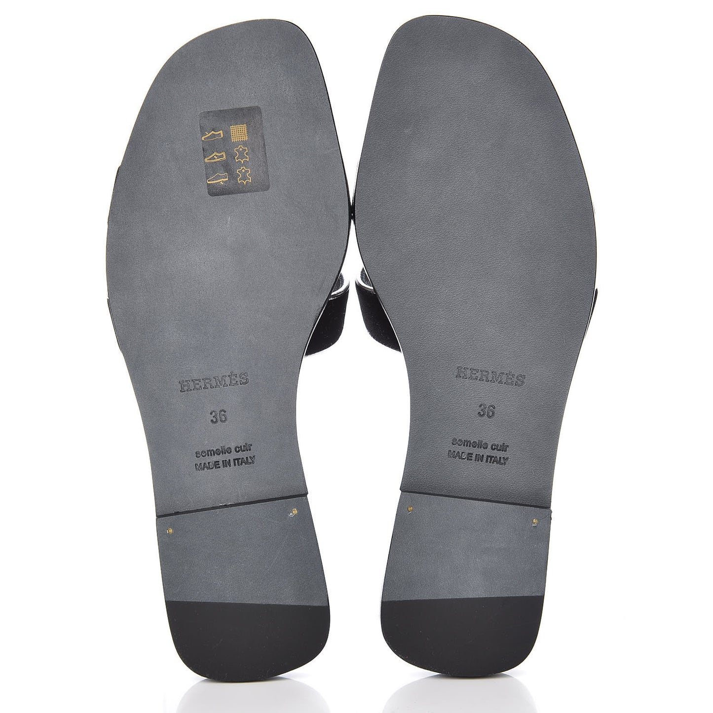 Velvet Nappa Oran Sandals 36 Black Argent Vieilli