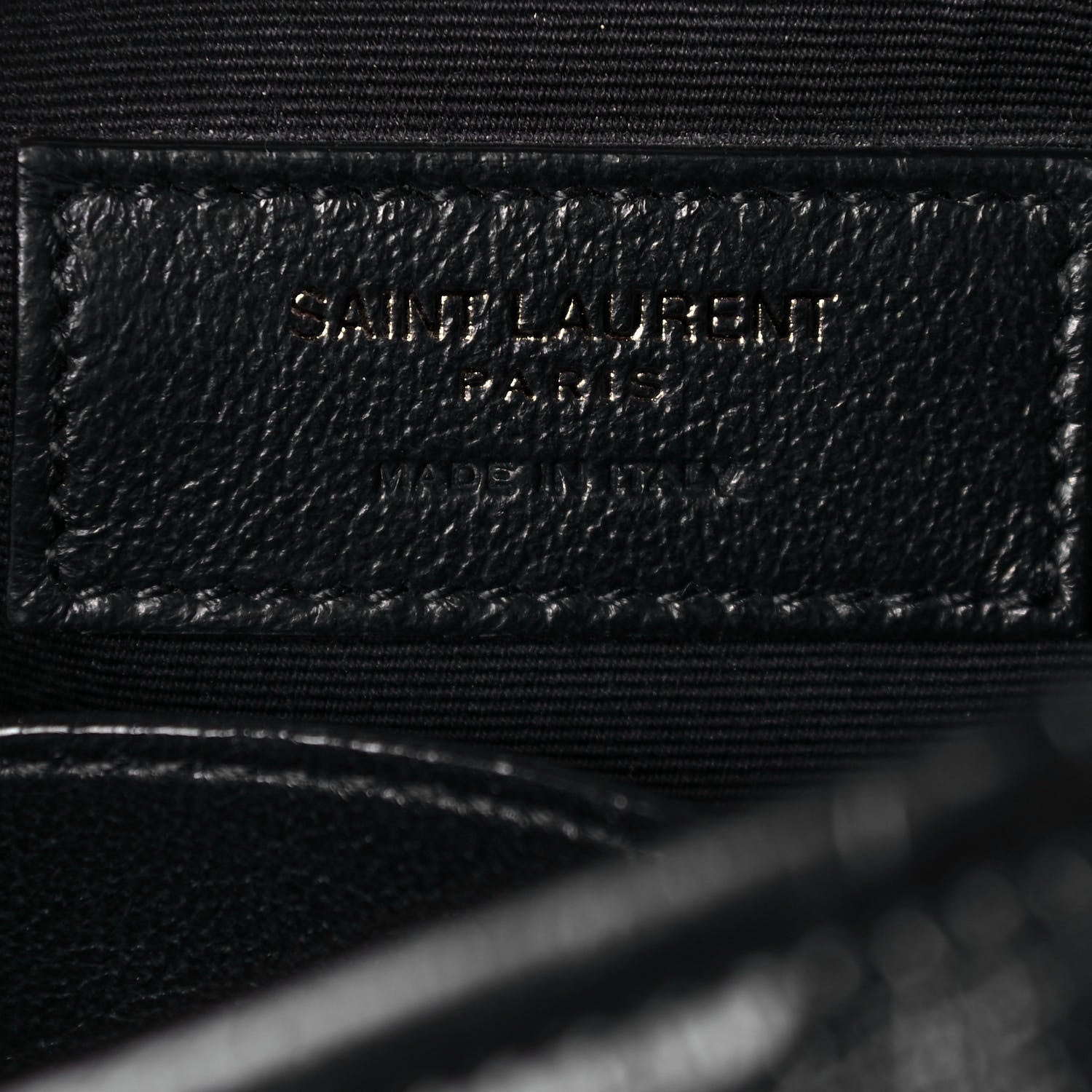 Saint Laurent Crinkled Calfskin Matelasse Monogram Medium Niki Chain Satchel Black 6 of 14