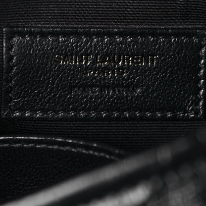 Saint Laurent Crinkled Calfskin Matelasse Monogram Medium Niki Chain Satchel Black 6 of 14