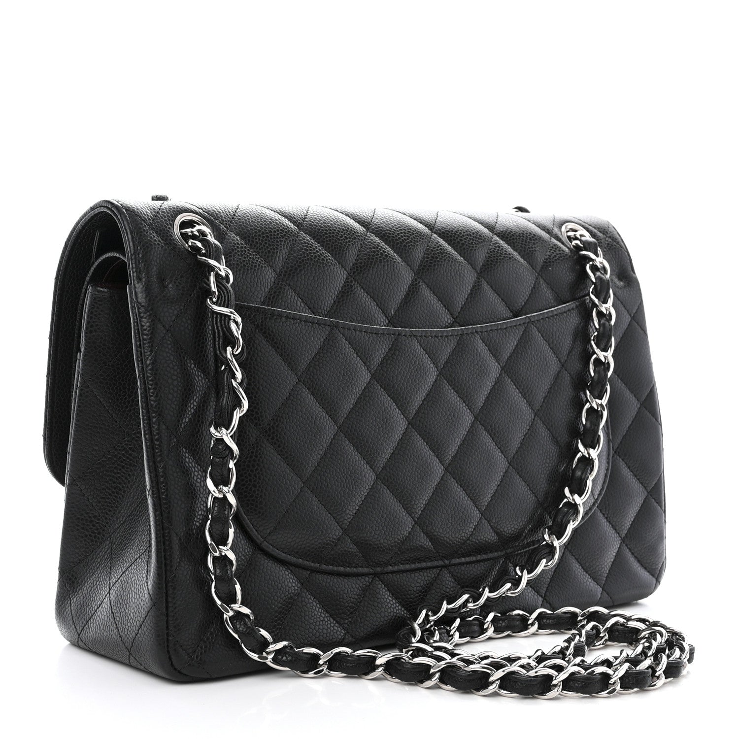Chanel Caviar Quilted Jumbo Double Flap Black 3 of 12