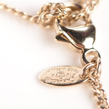 Chanel Pearl CC Pendant Necklace Gold 6 of 7