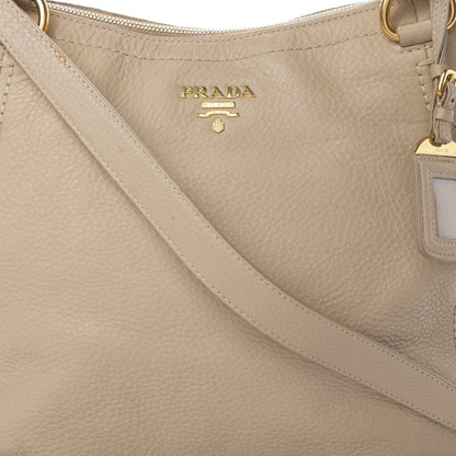 Prada Vitello Daino Tote Sabbia 8 of 11