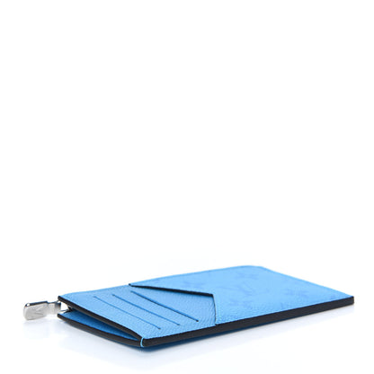 Louis Vuitton Taigarama Coin Card Holder Blue Lagoon 4 of 7