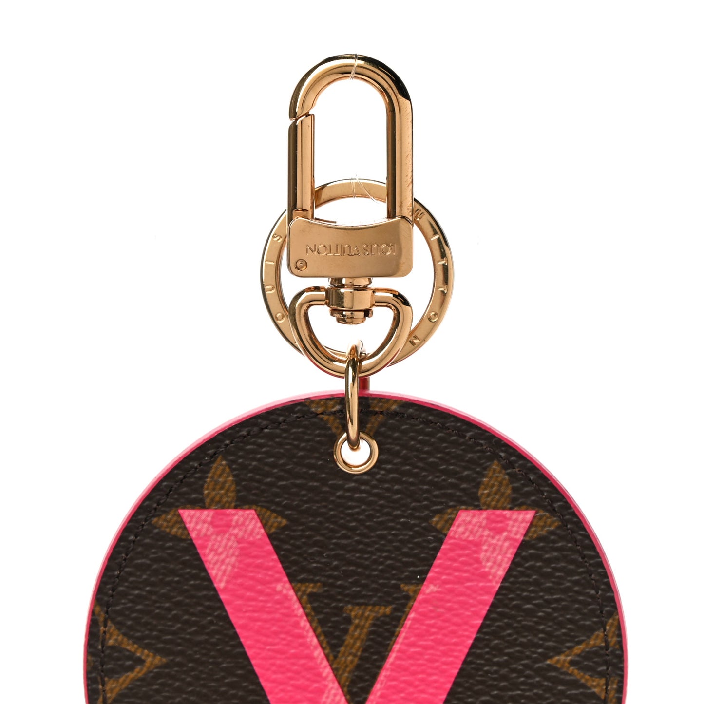Monogram Illustre V Bag Charm Key Ring Grenade