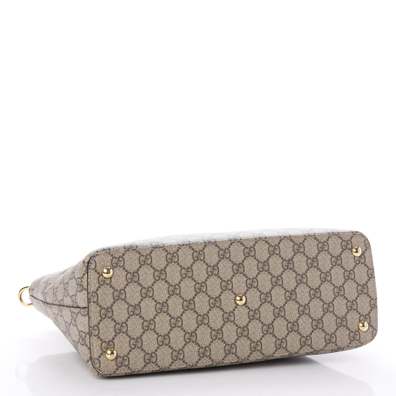 Gucci GG Supreme Monogram Small Zip Top Tote Beige Tuscany 4 of 7