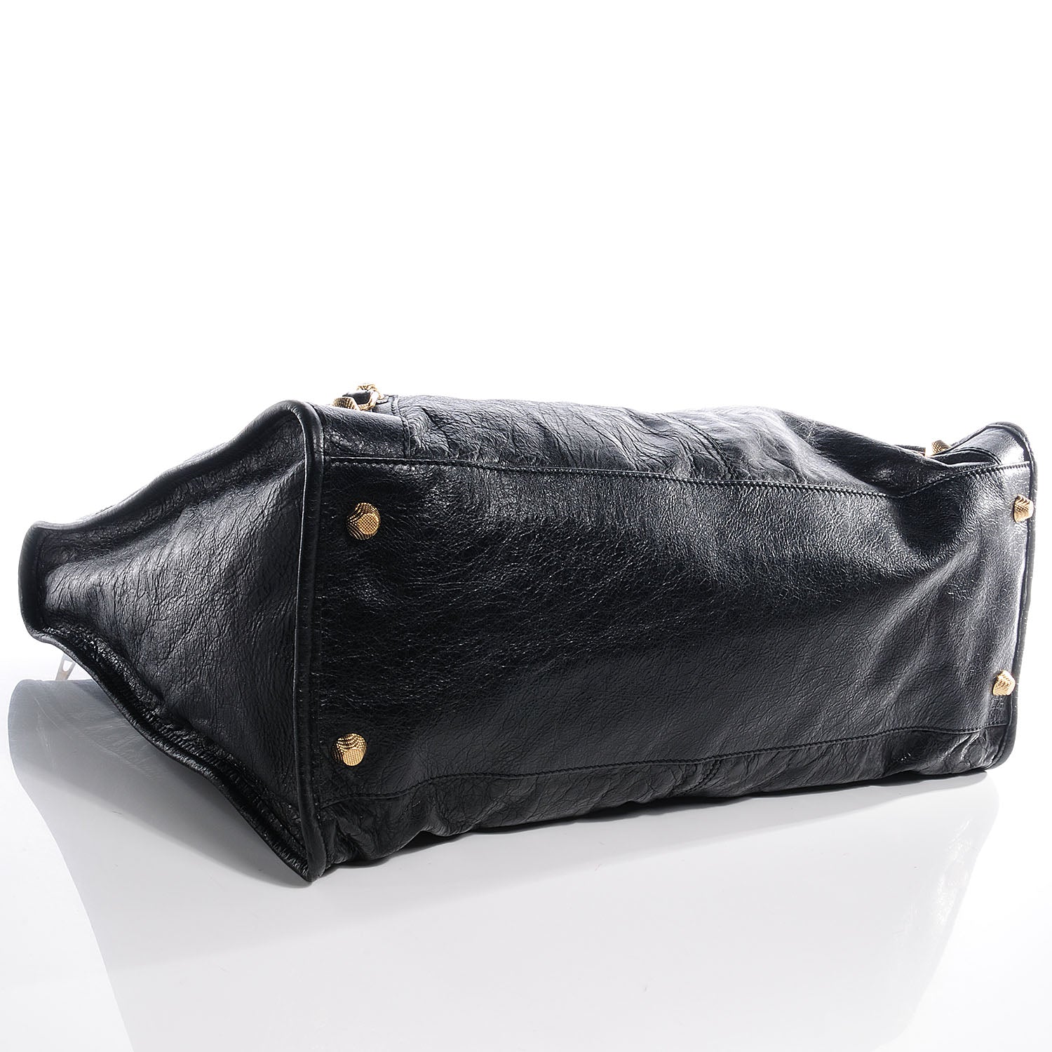 Balenciaga Agneau Giant 12 Gold Hardware Weekender Black 4 of 9