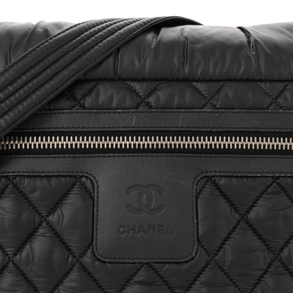Chanel Nylon Coco Cocoon Messenger Bag Black 9 of 12