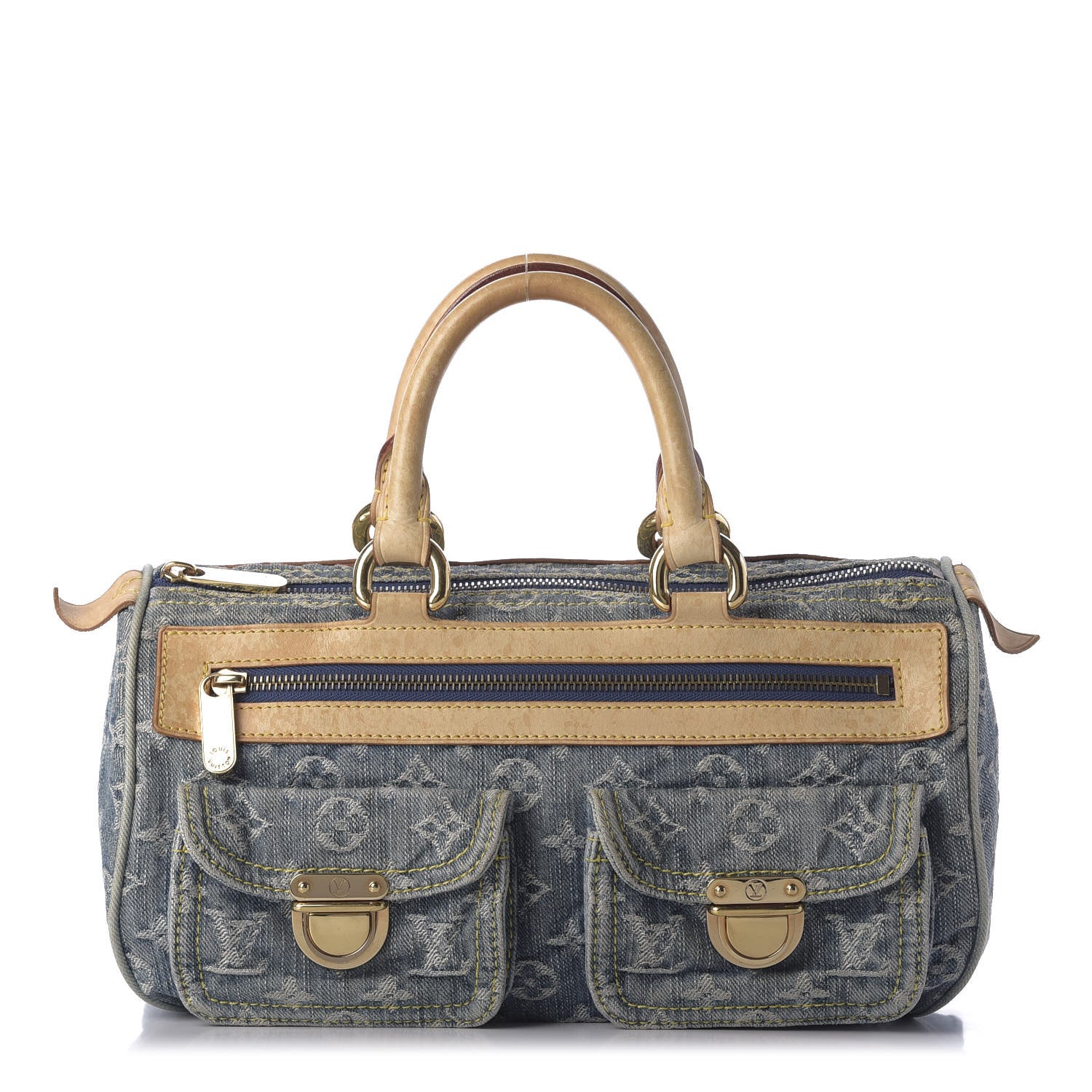 Louis Vuitton Monogram Denim Neo Speedy Blue 1 of 9