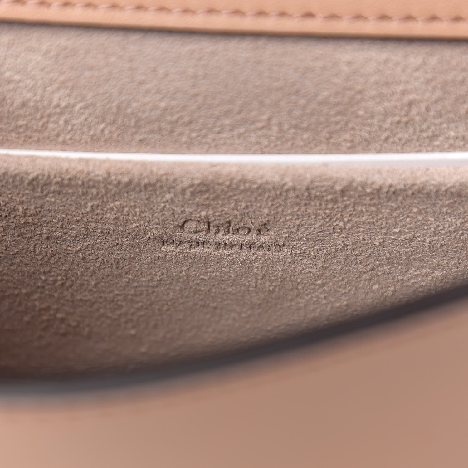 Chloe Calfskin Suede Small Nile Bracelet Bag Biscotti Beige 5 of 8