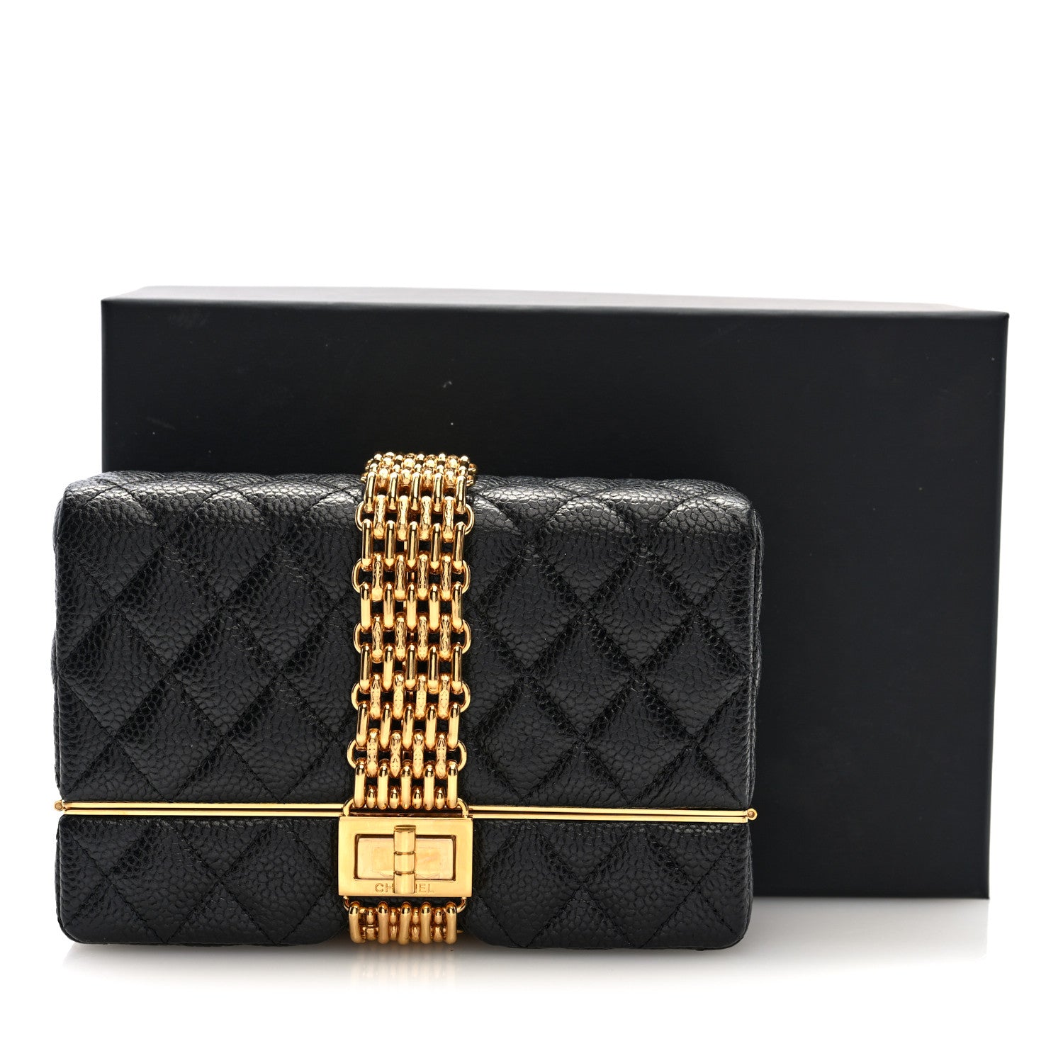 Chanel Caviar Quilted Reissue Lipstick Case Black 1787410