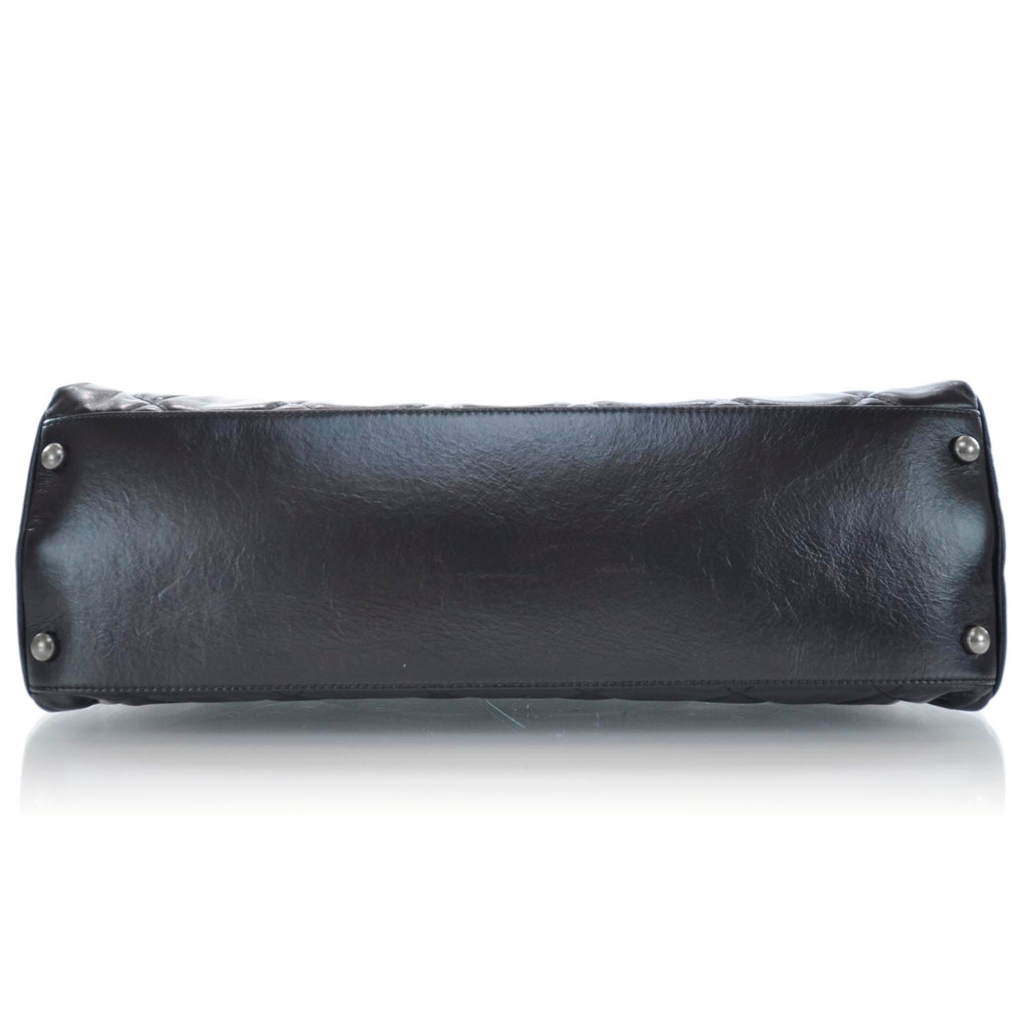 Calfskin Quilted Boy Bag Black