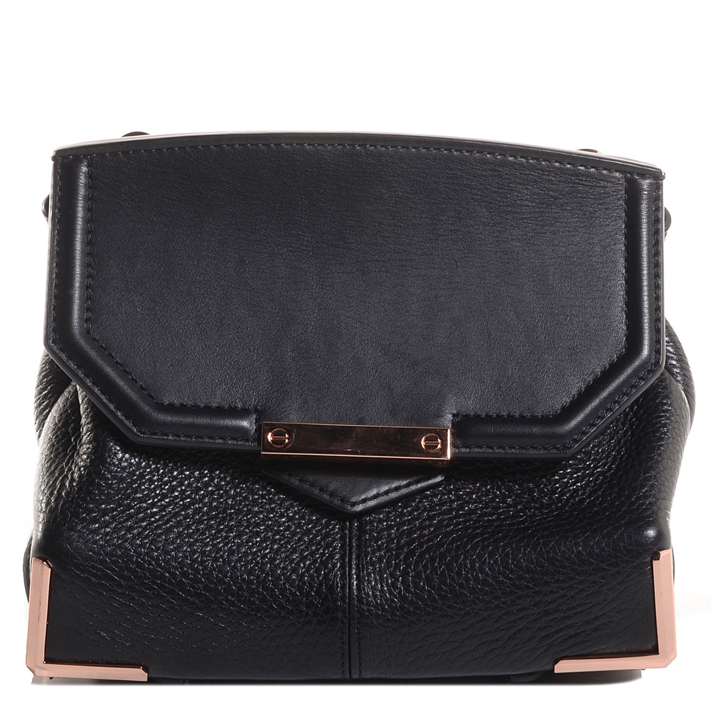 Calfskin Small Marion Soft Black with Rose Gold Hardware