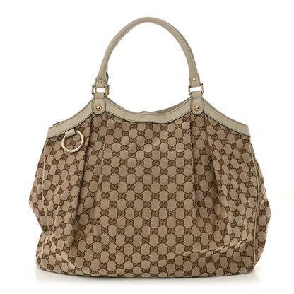 Gucci Monogram Large Sukey Tote Off White 1 of 15