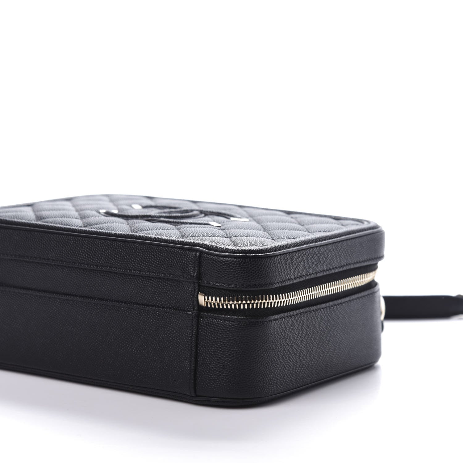 Chanel Caviar Quilted Medium CC Filigree Vanity Case Black 7 of 10