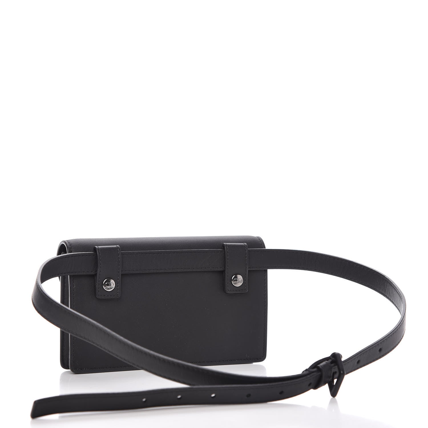 Christian Dior Ultra Matte Calfskin Saddle Belt Bag Black 3 of 9