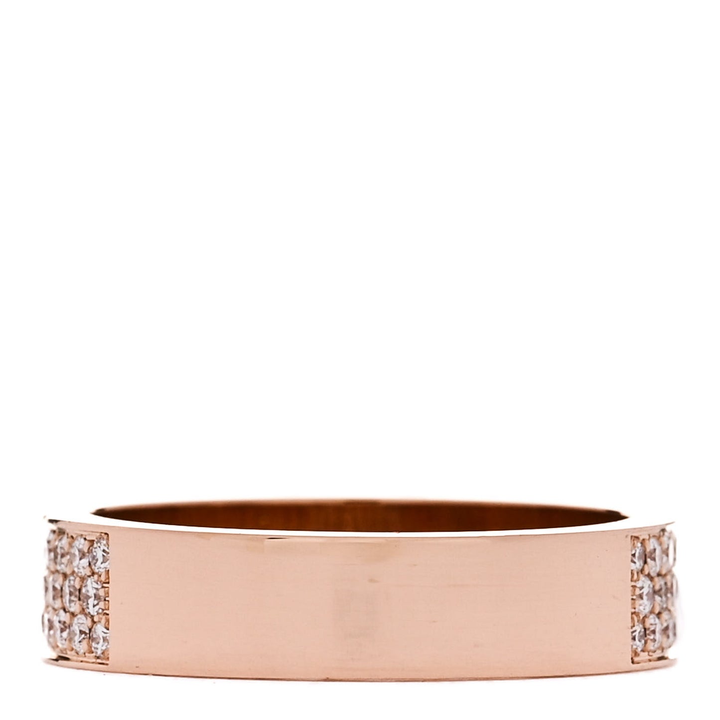 18K Rose Gold Diamond MM Kelly Clochette Ring 49 5