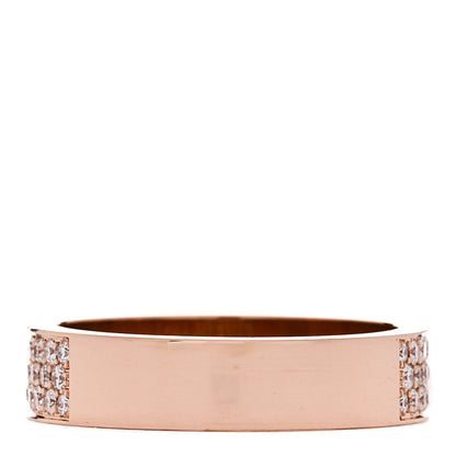 Hermes 18K Rose Gold Diamond MM Kelly Clochette Ring 49 5 3 of 6