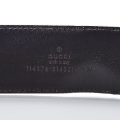 Gucci Calfskin Web Interlocking G Belt 90 36 White 5 of 7
