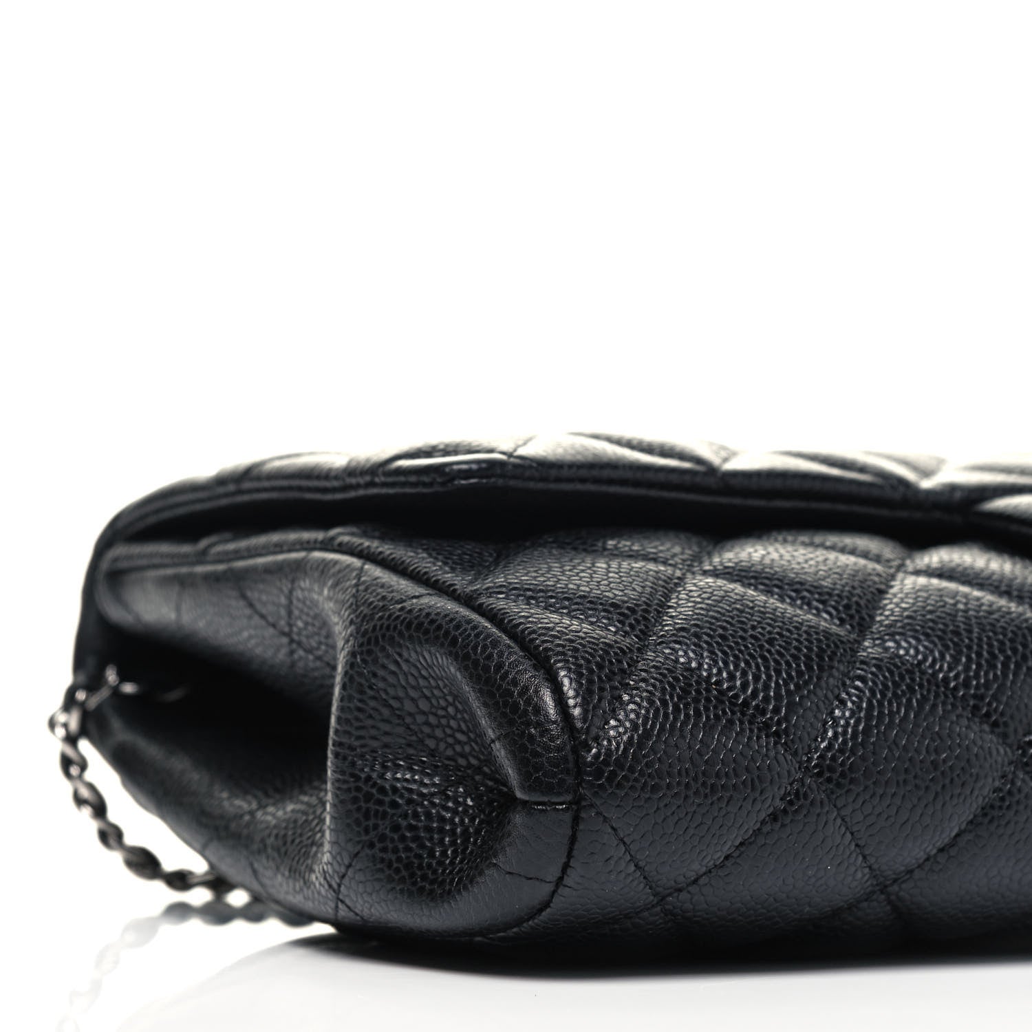 Chanel Caviar Quilted Clutch With Chain Flap Black 6 of 10