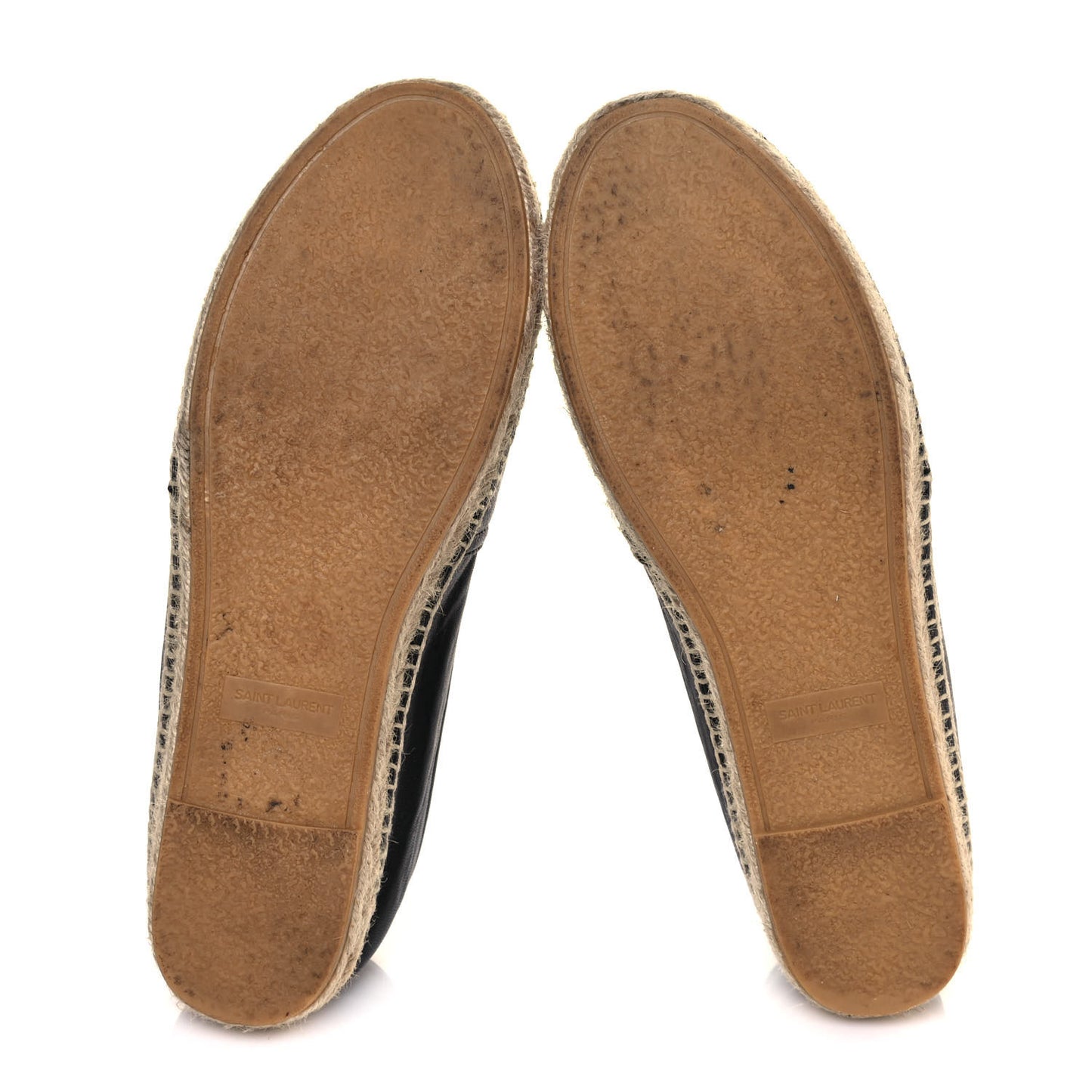 Lambskin Monogram Espadrilles 38 Black