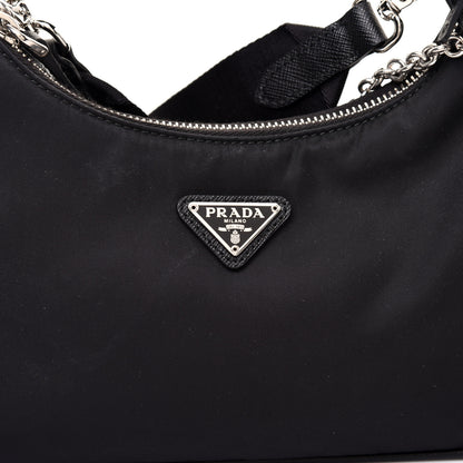 Prada Nylon Re-Edition 2005 Shoulder Bag Black 11 of 12