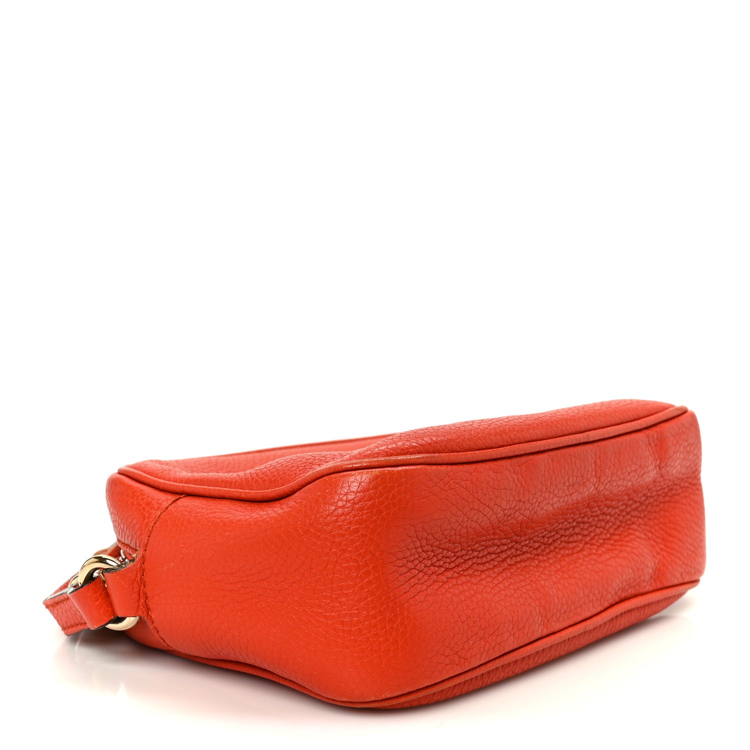 Gucci Pebbled Calfskin Small Soho Disco Bag Sun Orange 4 of 15