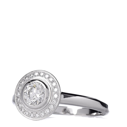 Cartier Platinum Diamond .46ct D'Amour Solitaire Engagement Ring 50 5.25 5 of 10
