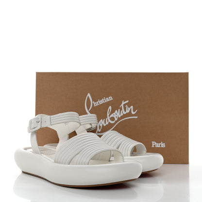 Christian Louboutin Nappa Manolasummer Sandals 38 White 8 of 8