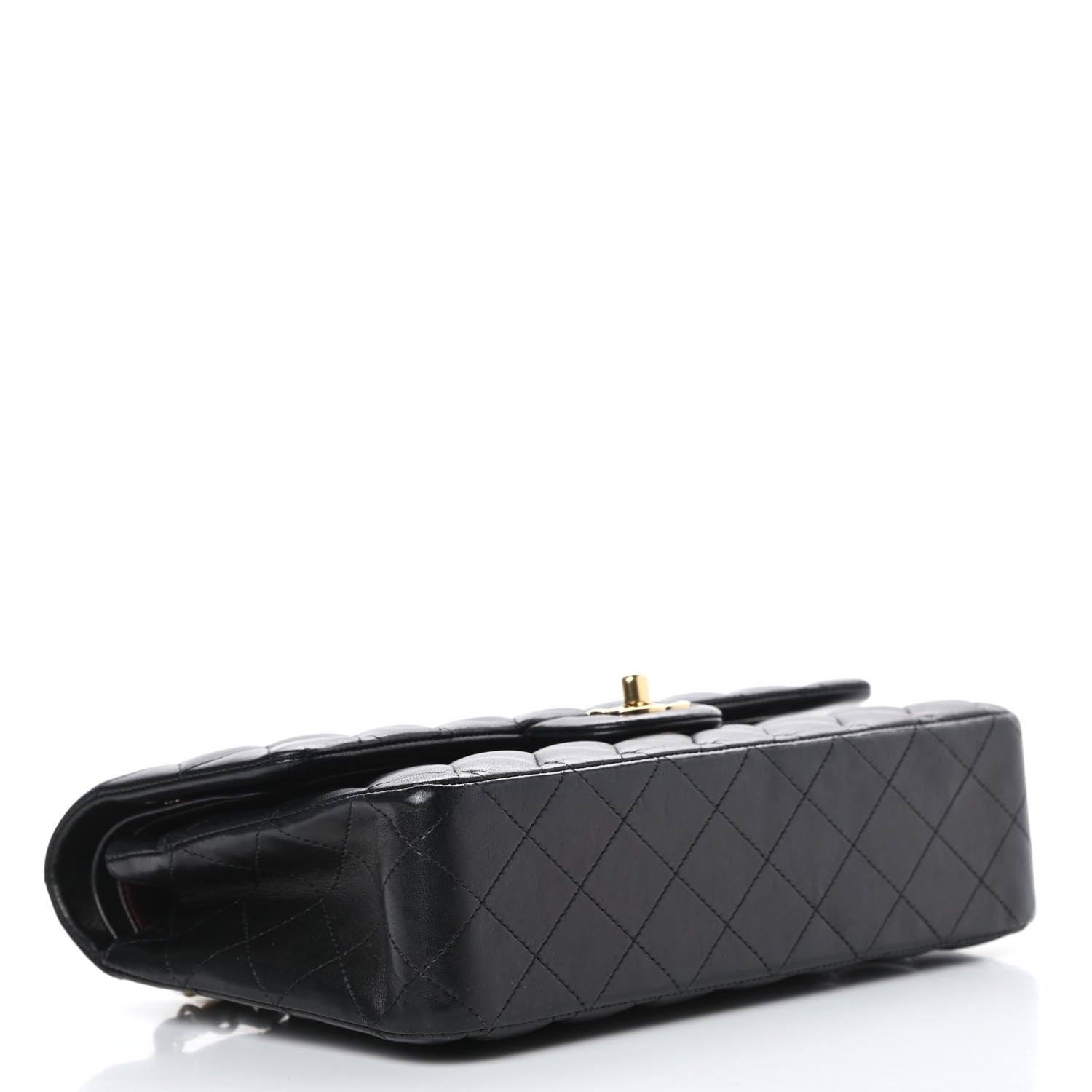 Chanel Lambskin Quilted Medium Double Flap Black 4 of 17