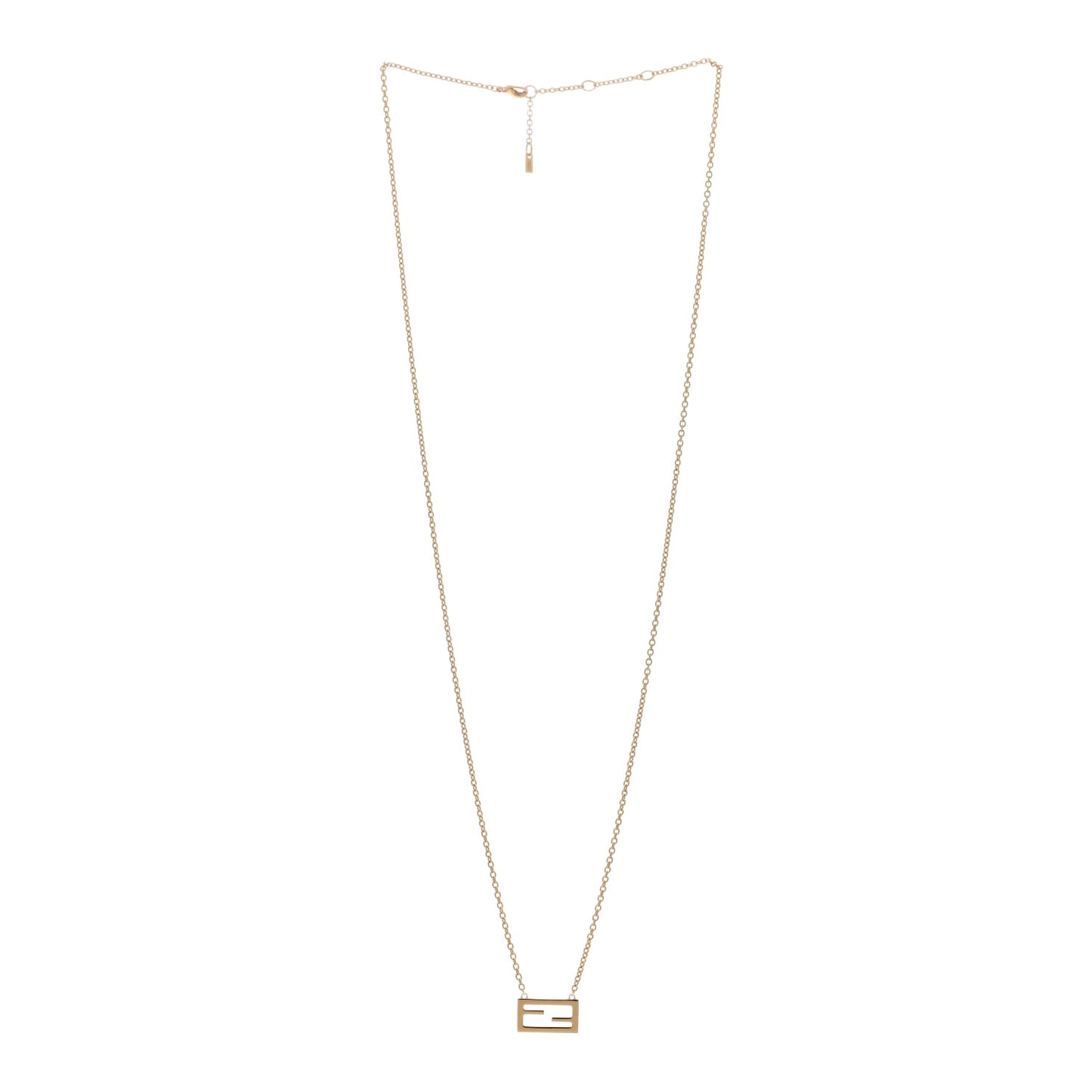 Bronze Baguette Necklace Gold