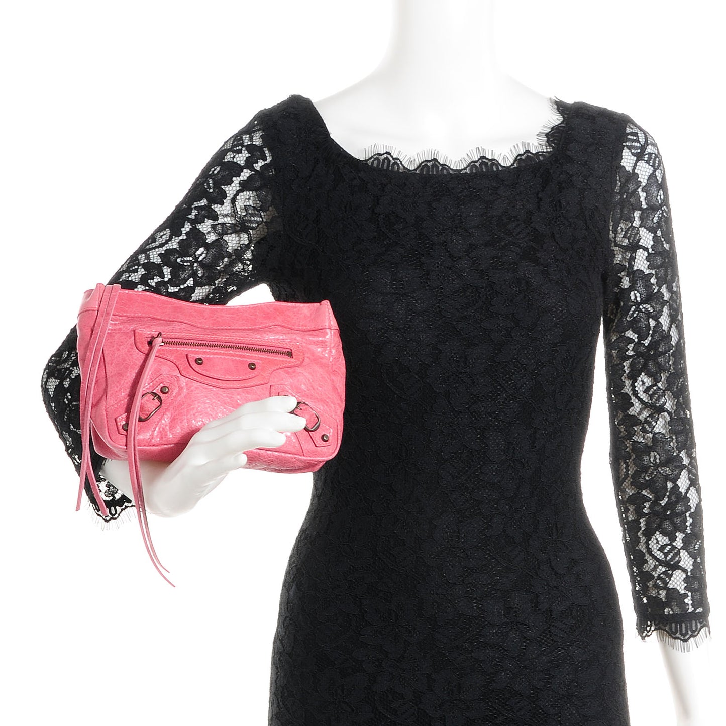 Agneau Porte Toilette Makeup Clutch Framboise