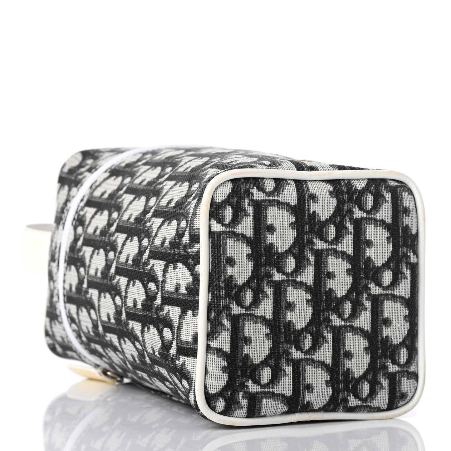 Monogram Vanity Case Black White