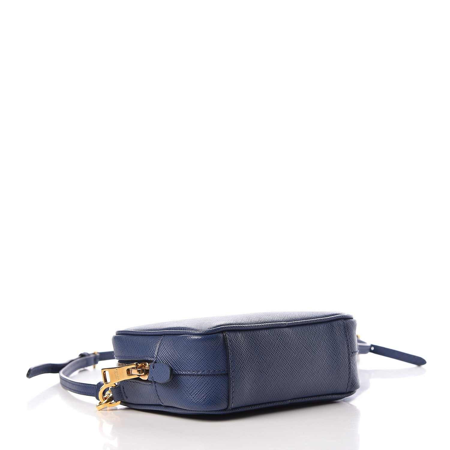 Prada Saffiano Mini Camera Crossbody Bag Bleuette 4 of 11