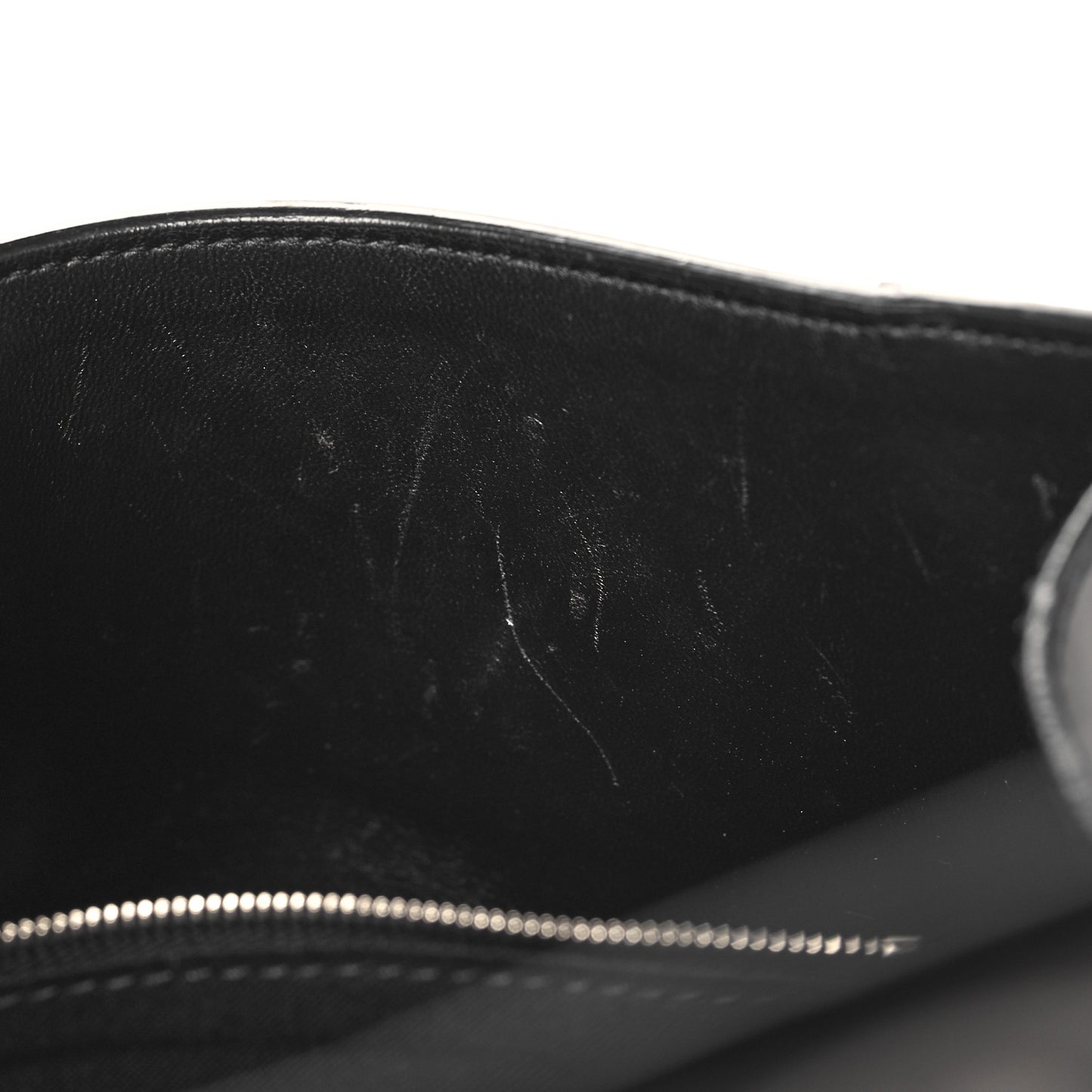 Box Calfskin Graffiti Logo Hourglass Top Handle Bag XS Black Silver