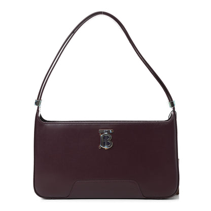 Burberry Smooth Calfskin TB Shoulder Bag Deep Maroon 1 of 10