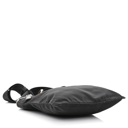 Prada Nylon Flat Messenger Bag Black 4 of 10