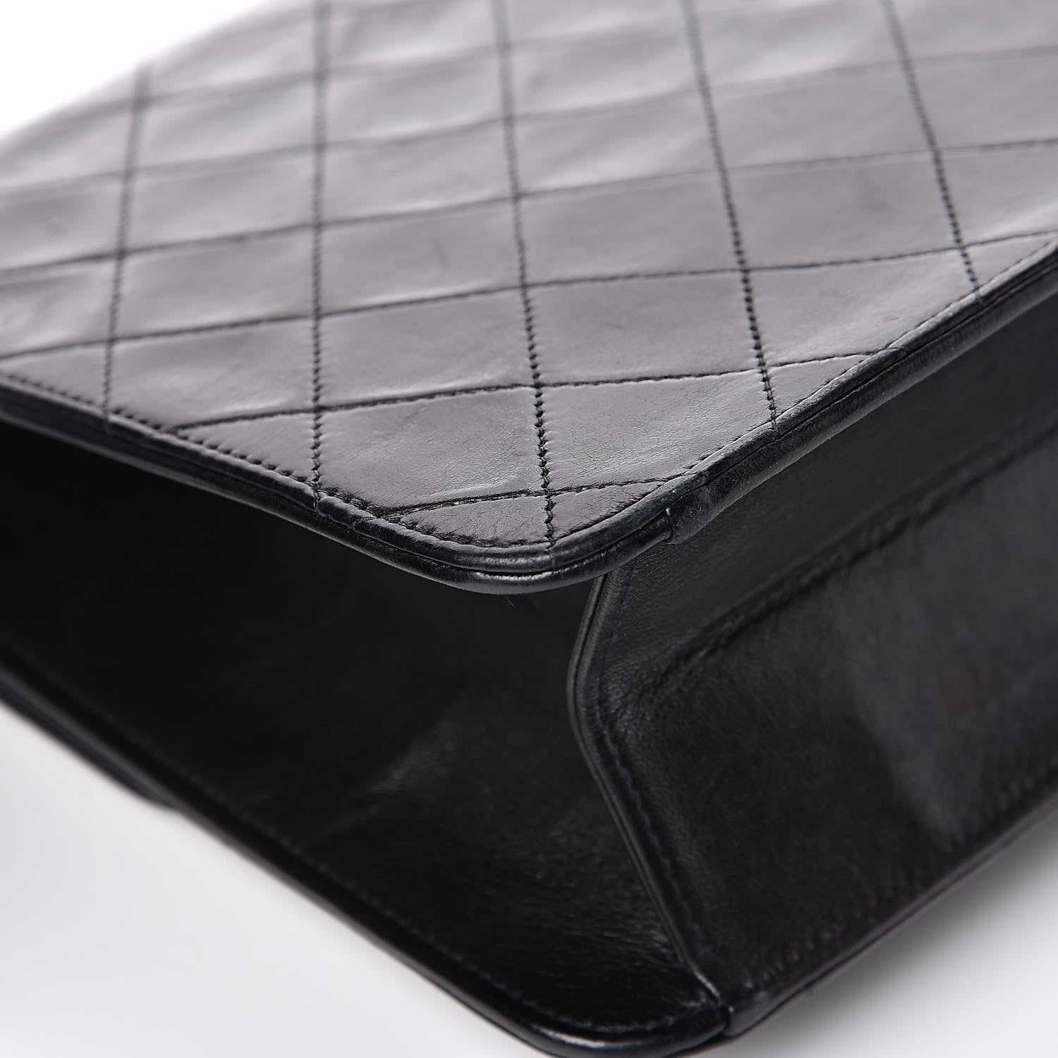 Chanel Lambskin Quilted Medium Single Flap Black 13 of 16